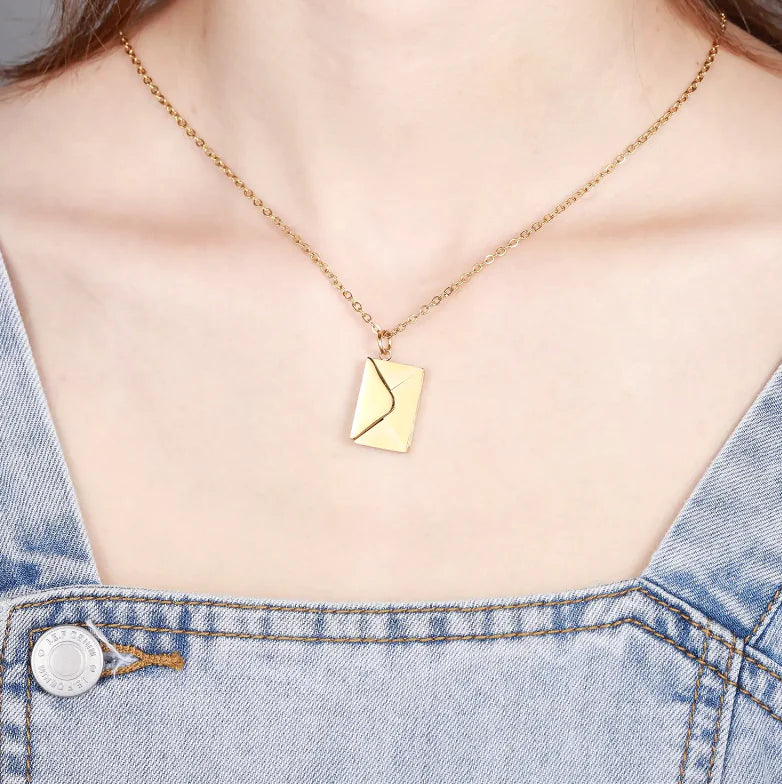 Envelope Memory Necklace - Keep Your Beloved Memories Close