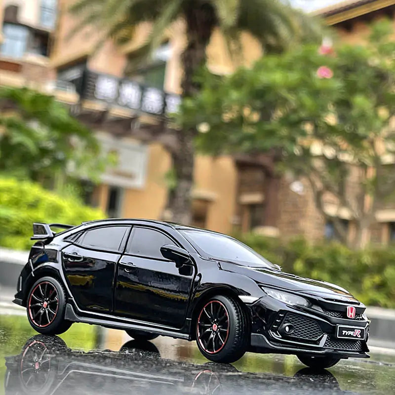 Honda Civic Type R FK8 Toy Car - 1/32 Scale Model with Realistic Design & Dynamic Sound Effects