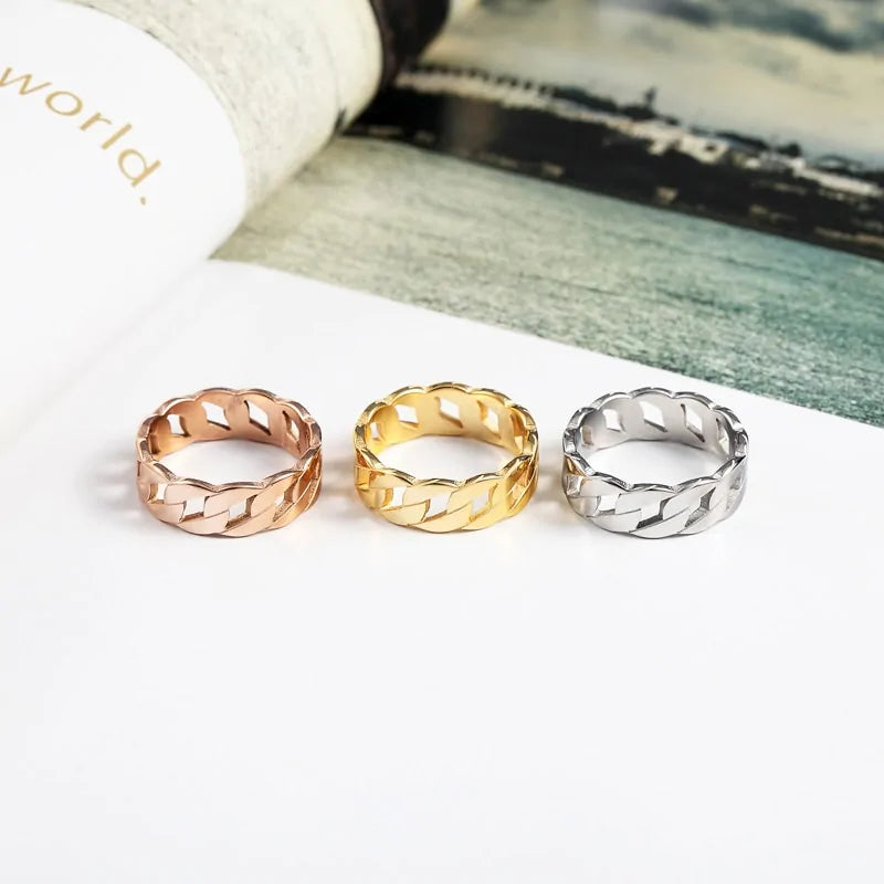 Cassie Ring: Durable Stainless Steel Jewelry with Fashionable Design