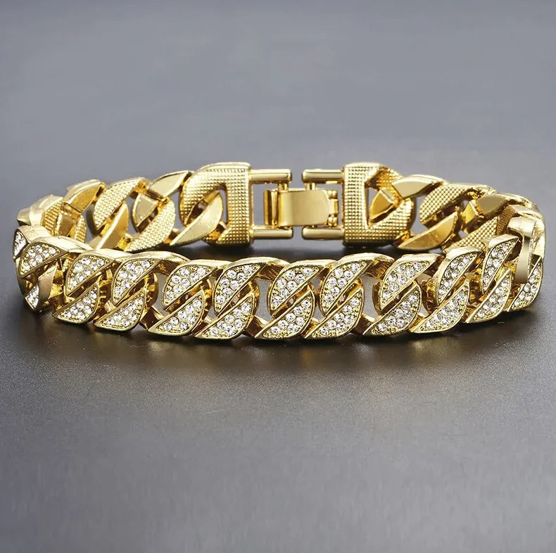 Cuban Chain Bracelet for Men - Stylish Geometric Link Chain Design