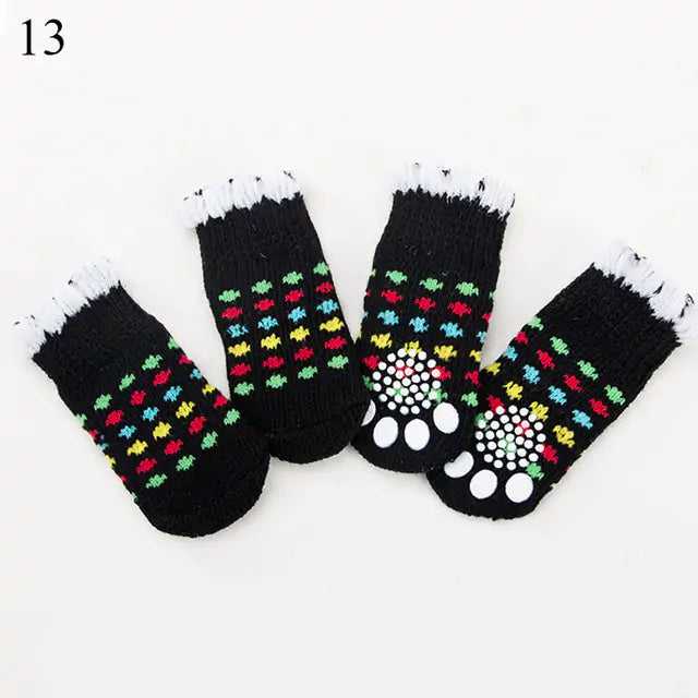 Knitted Pet Socks Set - Keep Your Pup Warm and Safe