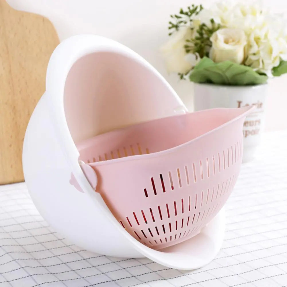 Drain Basket - Detachable Dual Layer Strainer for Fruits and Vegetables