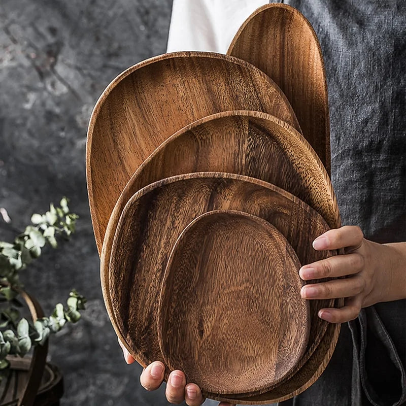 Whole Wood 3-Piece Tableware Set - Natural Lovesick Wood Serving Dishes