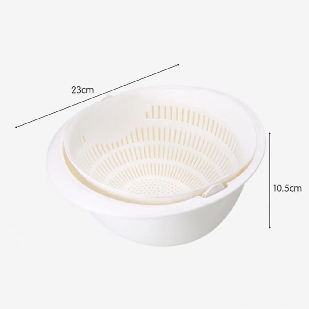 Drain Basket - Detachable Dual Layer Strainer for Fruits and Vegetables