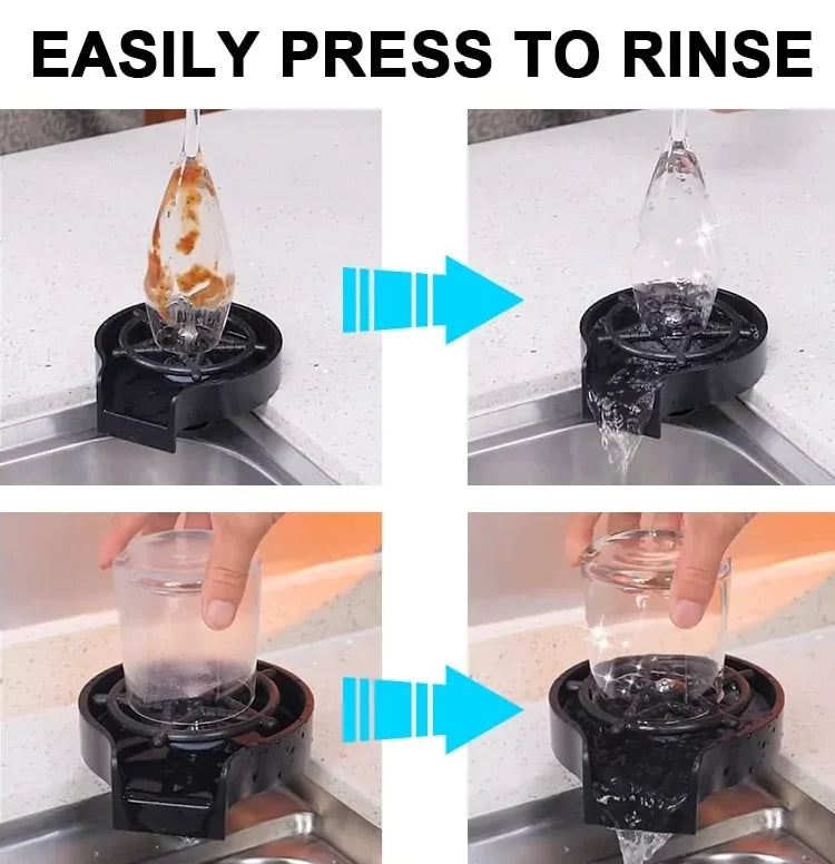 Glass Automatic Washer - Effortlessly Clean Any Cup in Seconds