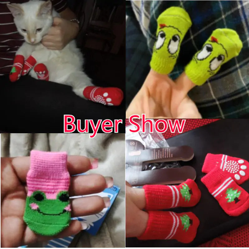 Knitted Pet Socks Set - Keep Your Pup Warm and Safe