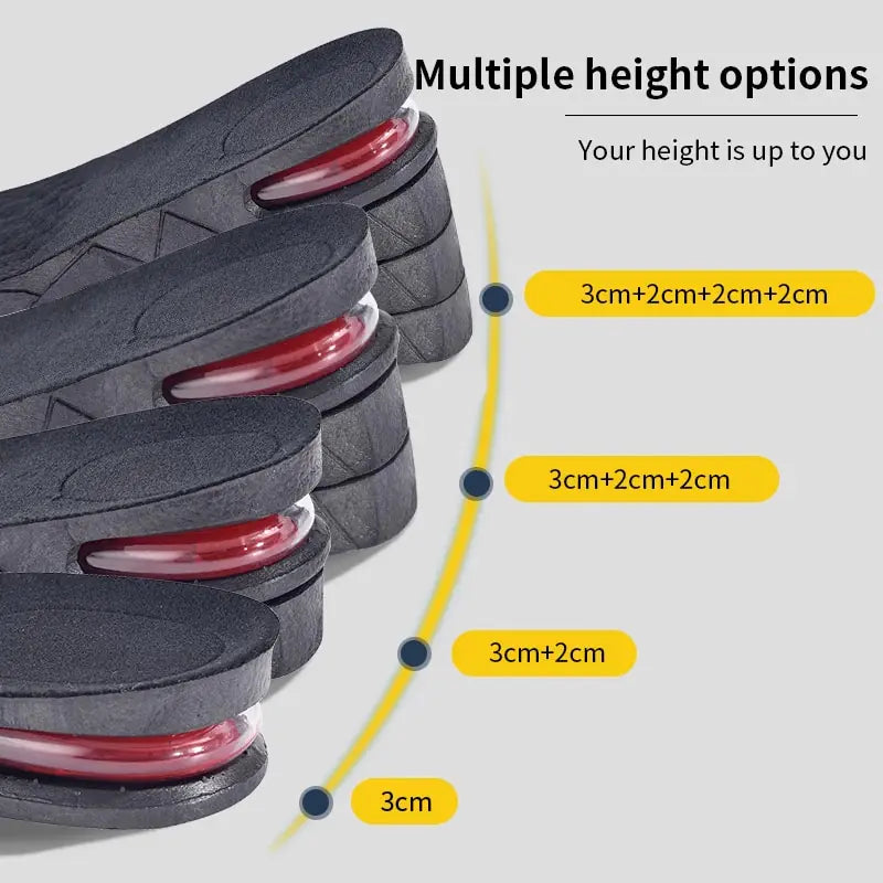 3-9cm Invisible Height Increased Insole - Adjustable Unisex Shoe Inserts