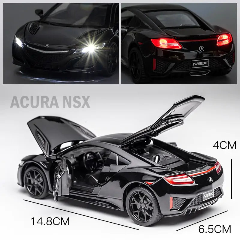 Acura NSX 1:32 Scale Alloy Sports Car with Metal Diecasts