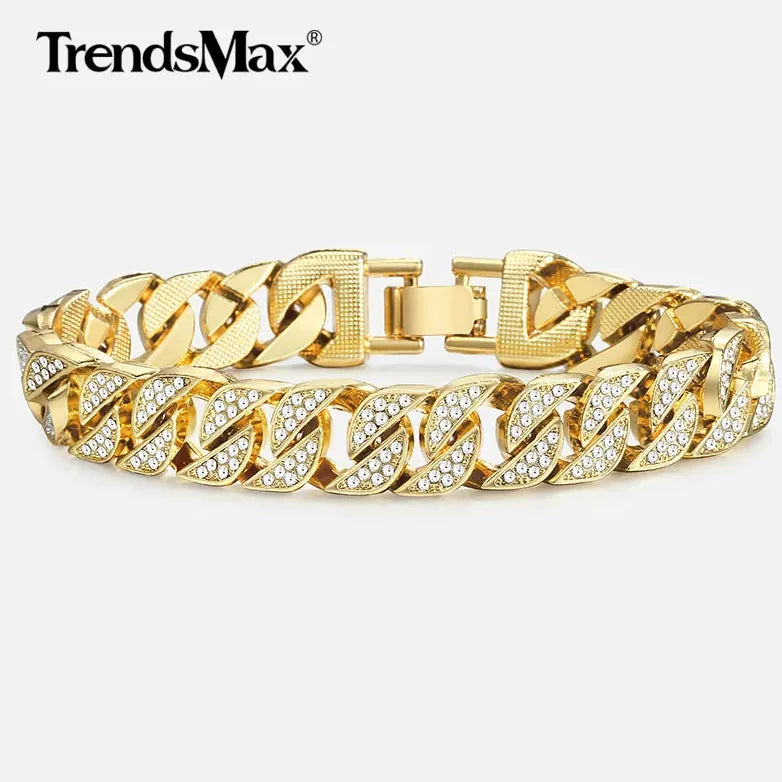 Cuban Chain Bracelet for Men - Stylish Geometric Link Chain Design