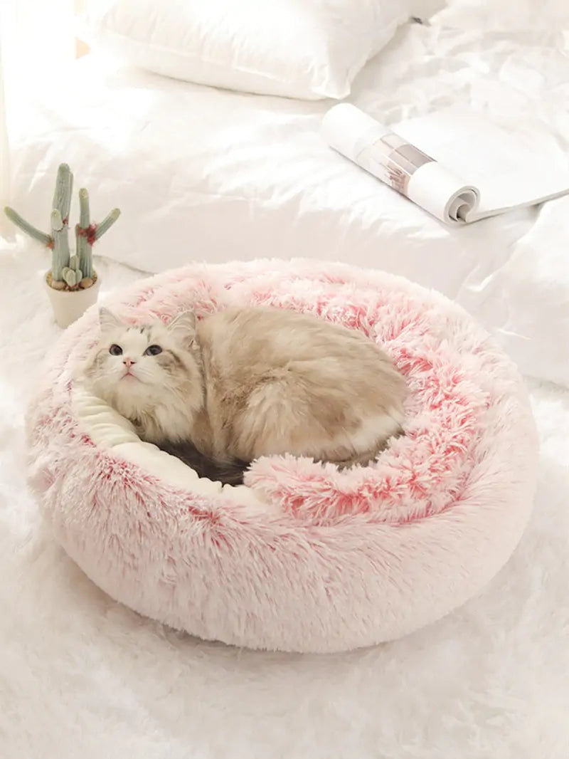 2-in-1 Pet Bed with Cozy Faux-Fur Outer - Available in Multiple Sizes