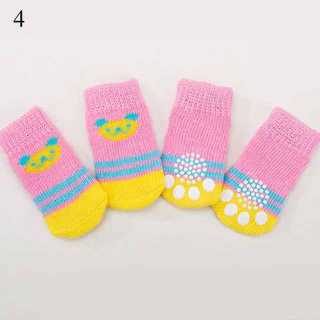 Knitted Pet Socks Set - Keep Your Pup Warm and Safe